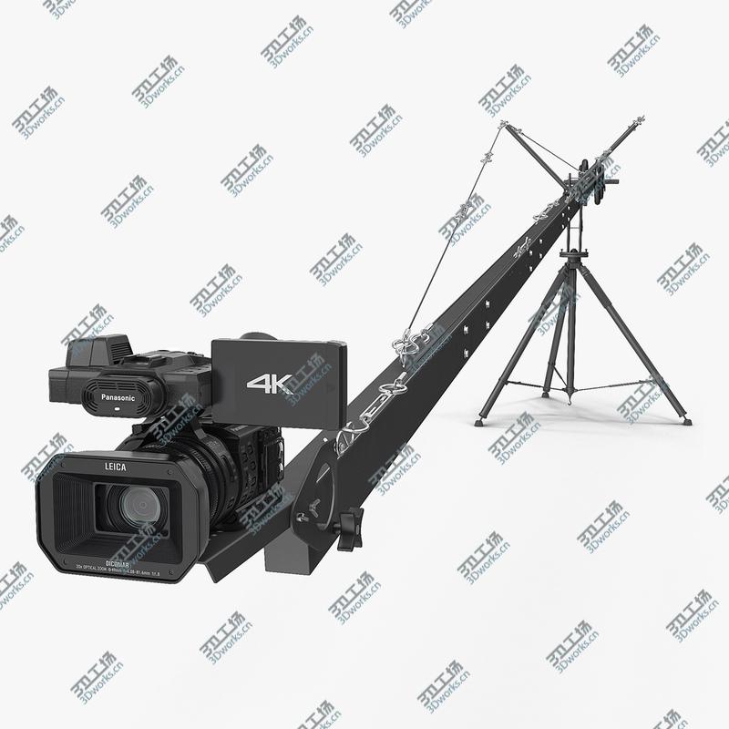 images/goods_img/202105072/3D Camera Crane with Full HD Camcorder Panasonic HC X1000 Rigged model/1.jpg